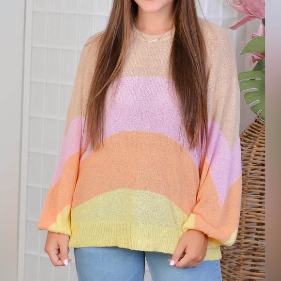 Show Me Your MuMu Sunny Stripe Pismo Sweater - Picture 1 of 2